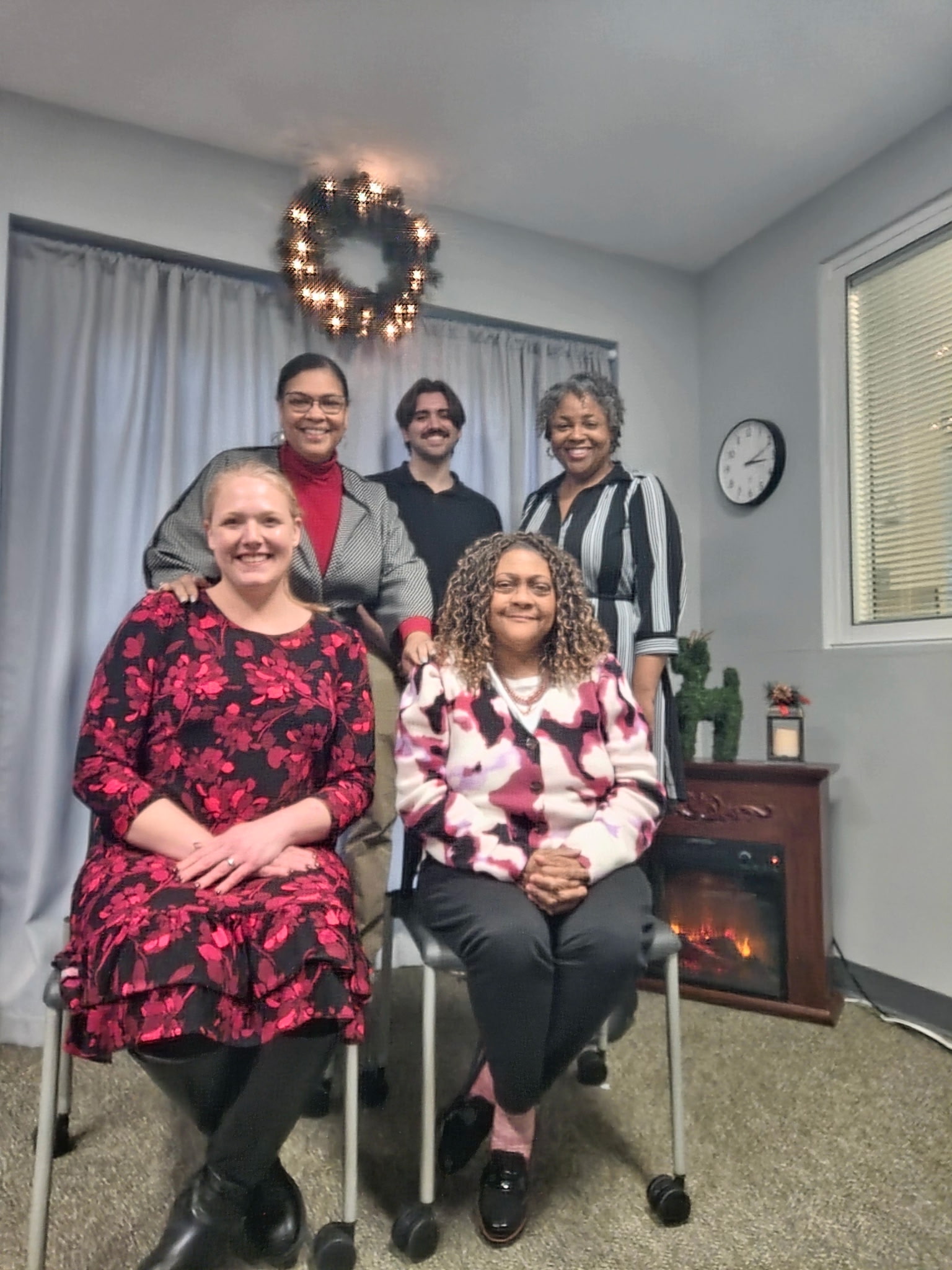 Christmas photo of staff